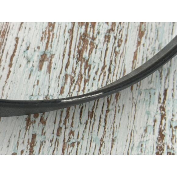 Women's Vintage 1980 Black and Gold Tone Accent Buckle Belt L - Picture 9 of 14